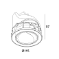 28477 9200 B Delta Light ENTERO Rd-L Trimless Wallwash встраиваемый точечный светильник — фото 1