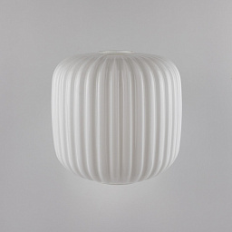 GL204 Mullan Lighting ребристый опаловый стеклянный плафон цилиндрической формы