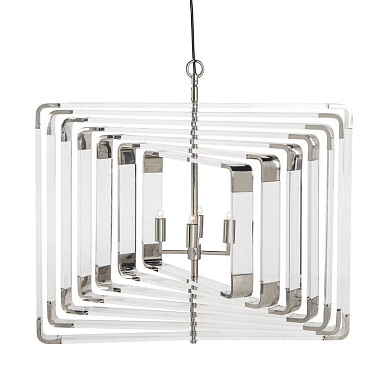 Spiral Acrylic 7 Layer Nickel by Nellcote потолочная лампа Sonder Living 1007253