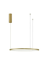 Triac Dimmable Brass Gold Aluminium & Acrylic LED 37 Watt 220-240 Volt 1274Lm 3000K IP20 D: 60 H: 200 cm