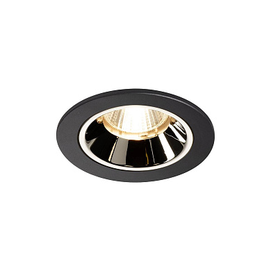 1003771 SLV NUMINOS® S DL светильник встраиваемый 250мА 8.6Вт с LED 2700K, 690лм, 20°, черный/хром