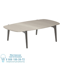 СТОЛИК TEA TIME 120X65CM БРОНЗОВЫЙ КЕРАМИЧЕСКИЙ ТЕМНО-СЕРЫЙ Royal Botania
