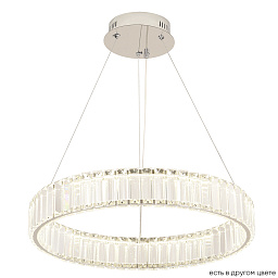 MUSIKA SP50W LED CHROME Crystal Lux MUSIKA подвесная люстра с двумя хрустальными кольцами на хромированной арматуре