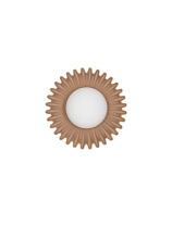 Caramel Ceramic & Opal Glass LED G9 1x5Watt 100-240Volt IP20 Bulb Excluded D:23.5 W:17 cm