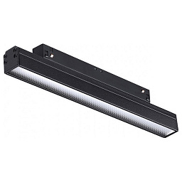 358618 Novotech Flum 23mm магнитный трековый светильник линейной формы черного цвета для системы 48V