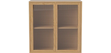 Case 2 x 2 w. 2 glass doors and 2 shelves - 28 cm Bolia книжный шкаф
