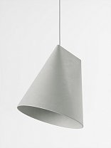 Ceramic Pendant Wide, светло-серый