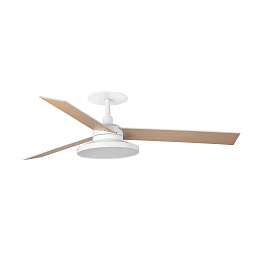 Faro Barcelona RUDDER RECESSED TAK 3 L вентилятор встраиваемый белый/ясень Ø1320 3 лопасти