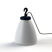 Grumo N° 1; Opal polycarbonate E27 52W Plug; Steel blue