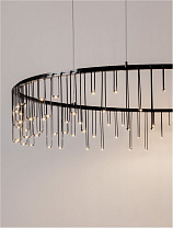 Triac Dimmable Black Chrome & Black Aluminium LED 36 Watt 220-240 Volt 3116Lm 3000K IP20 D:100 H:150 cm