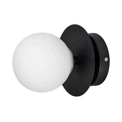 694108 Globen Lighting Art Deco Настенный/потолочный светильник, белый/черный