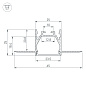 Профиль для светодиодной ленты Arlight LINIA25-FANTOM — фото 1