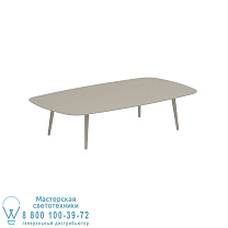 ВЫСОКИЙ СТОЛ STYLETTO LOUNGE 220x120CM, АЛЮМИНИЕВЫЕ НОЖКИ, ПЕСОЧНАЯ КЕРАМИЧЕСКАЯ СТОЛЕШНИЦА, ЖЕМЧУЖНО-СЕРЫЙ Royal Botania