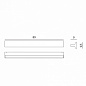 Rotaliana Ipe W4 AP LED крупный линейный бра серо-голубой 1IPW4LEDW6ZL0 — фото 3