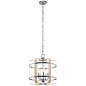Gartin 18" 4 Light Pendant Galvanized Steel White-Washed Wood подвесной светильник 82344 Kichler — фото 1