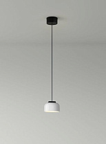 HEADHAT BOWL CIRCULAR METAL CANOPY BLACK SURFACE DIMMABLE 1-