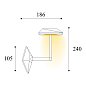 Уличный настенный светильник Aura Moretti Luce 3540 — фото 7