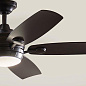 56" Tranquil 5 Blade LED Outdoor Ceiling Fan Satin Black люстра-вентилятор 310080SBK Kichler