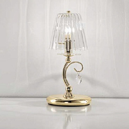 547/1L Light gold IDL Mademoiselle настольная лампа с золотистым основанием и стеклянным плафоном