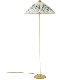 10139927 GUBI Tynell Collection 9602 торшер с декоративной латунной стойкой и абажуром в виде конуса