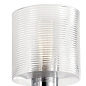 Harvan 15" 2 Light Vanity Light with Clear Ribbed Glass Black  настенный светильник 55106BK Kichler — фото 5
