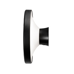 8672 Linea Light Group MyWhite настенный уличный светильник с округлым корпусом черный