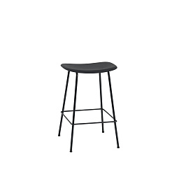 FICOUTUN01011 Muuto Fiber барный стул серый с высокой спинкой