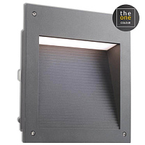 Recessed wall lighting IP66 Micenas LED Square LED 20W 4000K 1-10V/PUSH/DALI Urban grey 530lm