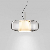 PLISSE' SUSPENSION G CRYSTAL PONGEE SILK_PLISSE' MATT STEEL L32CC CE