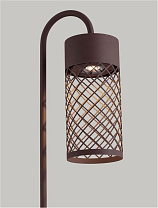 Corten Aluminium & Steel LED 9Watt 220-240Volt 395Lm 3000K IP65 D:10 W:18.5 H:100 cm