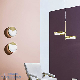 7327/A1 MM lampadari Moonlight настенный светильник с горизонтальной панелью и цилиндрическими плафонами