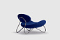 Meadow lounge chair Vidar 772/Chrome Woud, кресло