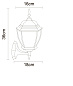 A3151AL-1BN Arte Lamp Pegasus уличный настенный светильник E27 1х60W — фото 4