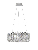 Triac Dimmable Chrome Metal & Crystal LED 47Watt 220-240Volt 3682Lm IP20 3500K D:60 H:120 cm