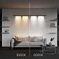 C101CL-L1000-24W3-6K-B Maytoni Points Светильник 24W 1370лм Черный — фото 4