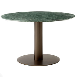 132648A427 &Tradition In Between SK11 Стол Ø120 см, Verde Guatemala / Bronzed