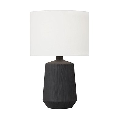 Настольная лампа Visual Comfort Panola, чёрная керамика HT1131RBC1