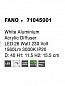71045001 FANO Novaluce светильник LED 26W 1560Lm 3000K IP20