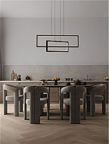 Triac Dimmable Sandy Black Aluminium & Acrylic Sandy Black Steel Base LED 47Watt 220-240Volt 1180Lm IP20 3200K L:70 W:9.5 H:150 cm