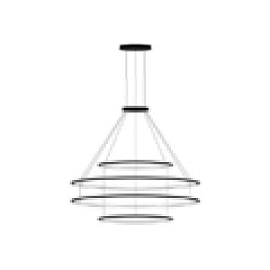 CD4I-00A9AZDU14 подвесной светильник Leds C4 Circular Inward 4 Rings (ø1200 ø2000 ø2000 ø1200) белый