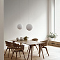 2484-0100 Luna Design House Stockholm Средний подвесной светильник с матовым белым шаром — фото 2