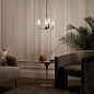 Kimrose 3 Light Chandelier with Clear Fluted Glass Polished Nickel and Satin Nickel люстра 52410PN Kichler — фото 1