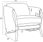 5594 Strata Lounge Chair Arteriors мягкое сиденье