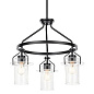 Everett 22.5" 3 Light Round Chandelier in a Black finish люстра 52377BK Kichler — фото 7