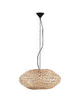Dried Water Hyacinth Black Fabric Wire & Base LED E27 1x12 Watt 100-240 Volt Bulb Excluded IP20 D:58 H:200cm