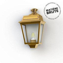 151003072 Roger Pradier Place Des Vosges Tradition настенный светильник с фонарным плафоном из жёлтой латуни