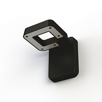 Square N° 1; Satin-finish polycarbonate Built-in LED 4000°K neutral white 35W; Black grey
