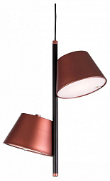 719223 Lightstar Cappe подвесной светильник с двумя плафонами бордового цвета
