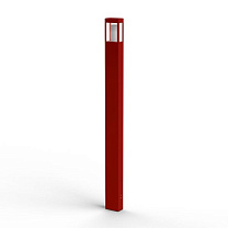 Tetra N° 5; Clear polycarbonate E27 70W; Tomato red