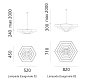 Подвесной светильник Lampada Esagonale Artemide — фото 3